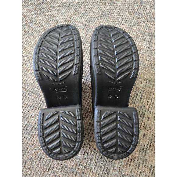 Crocs Siren Mens Sz 13 Black Platform Chunky cosplay, lesiure, medical, comfort - Picture 6 of 9